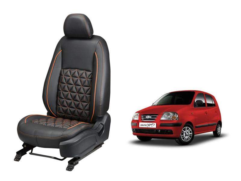 Hyundai Santro Xing Nappa Leather Seat Cover in Diamond-Cut Series