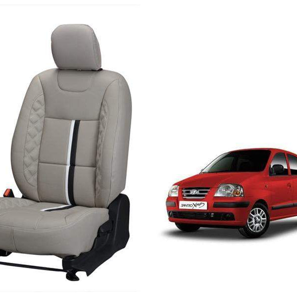 Hyundai Santro Xing Nappa Leather Seat Cover in Center Line