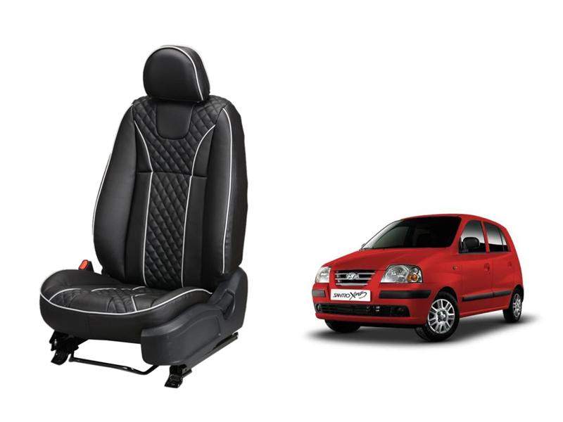 Hyundai Santro Xing Art Leather Seat Cover - Moon Design