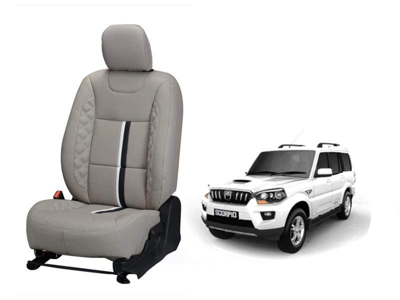 Mahindra Scorpio 2014 Trace Series 3D Custom Nappa Leather Car Seat Covers