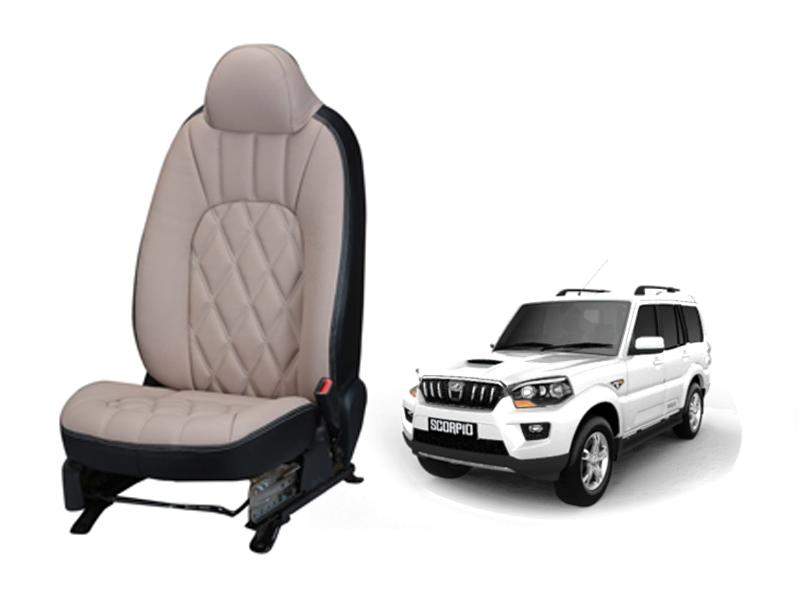 Mahindra Scorpio 2014 Threading SERIES 3D CUSTOM ART LEATHER CAR SEAT COVERS