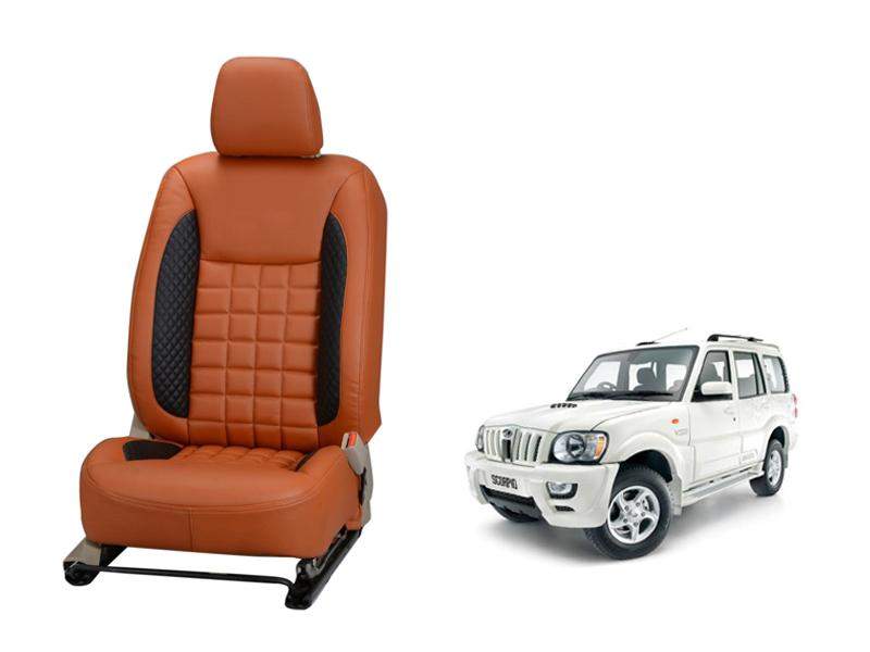 Mahindra Scorpio m-HAWK Nappa Leather Seat Cover - Prizm Design