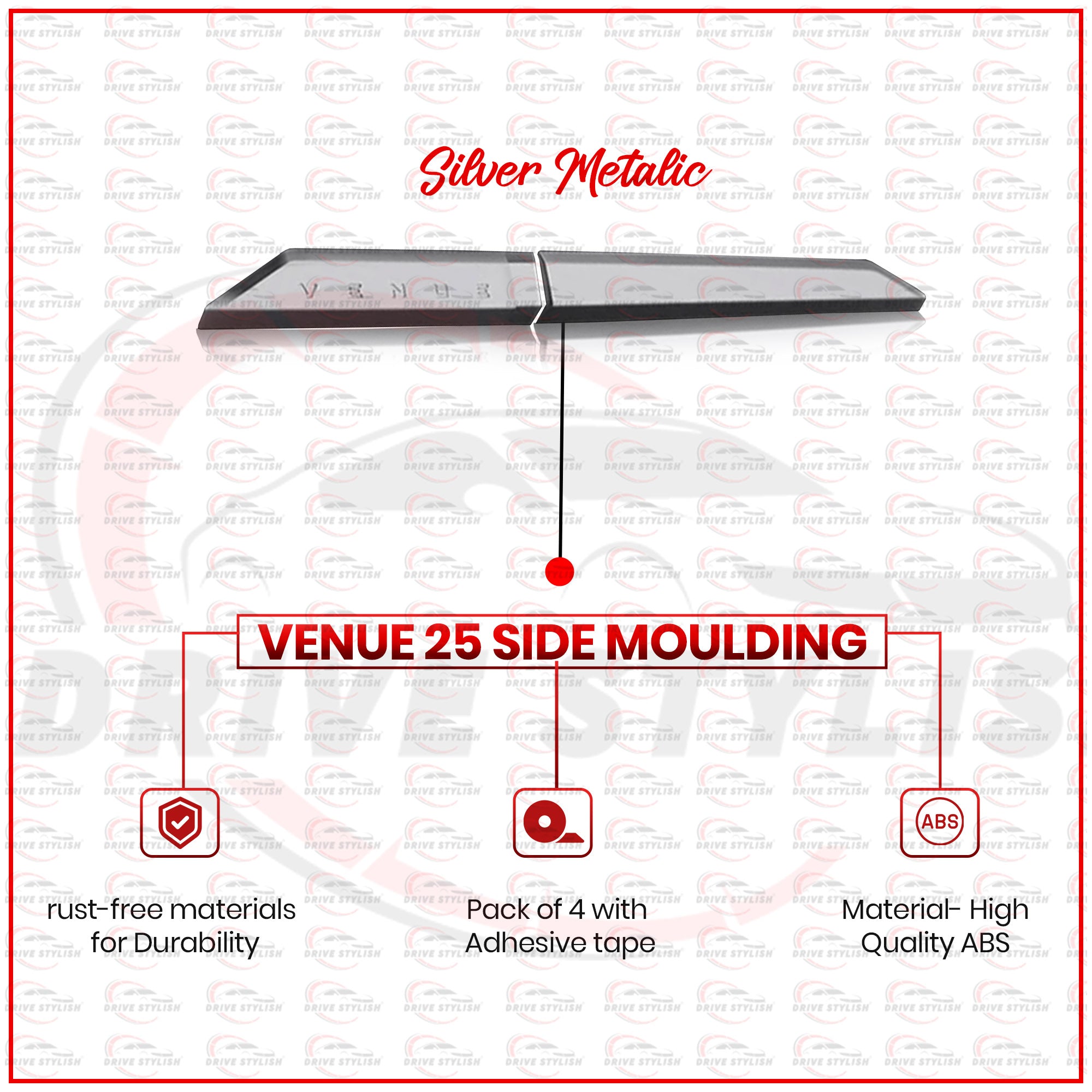 Side Beading for Hyundai Venue 2025 Onwards