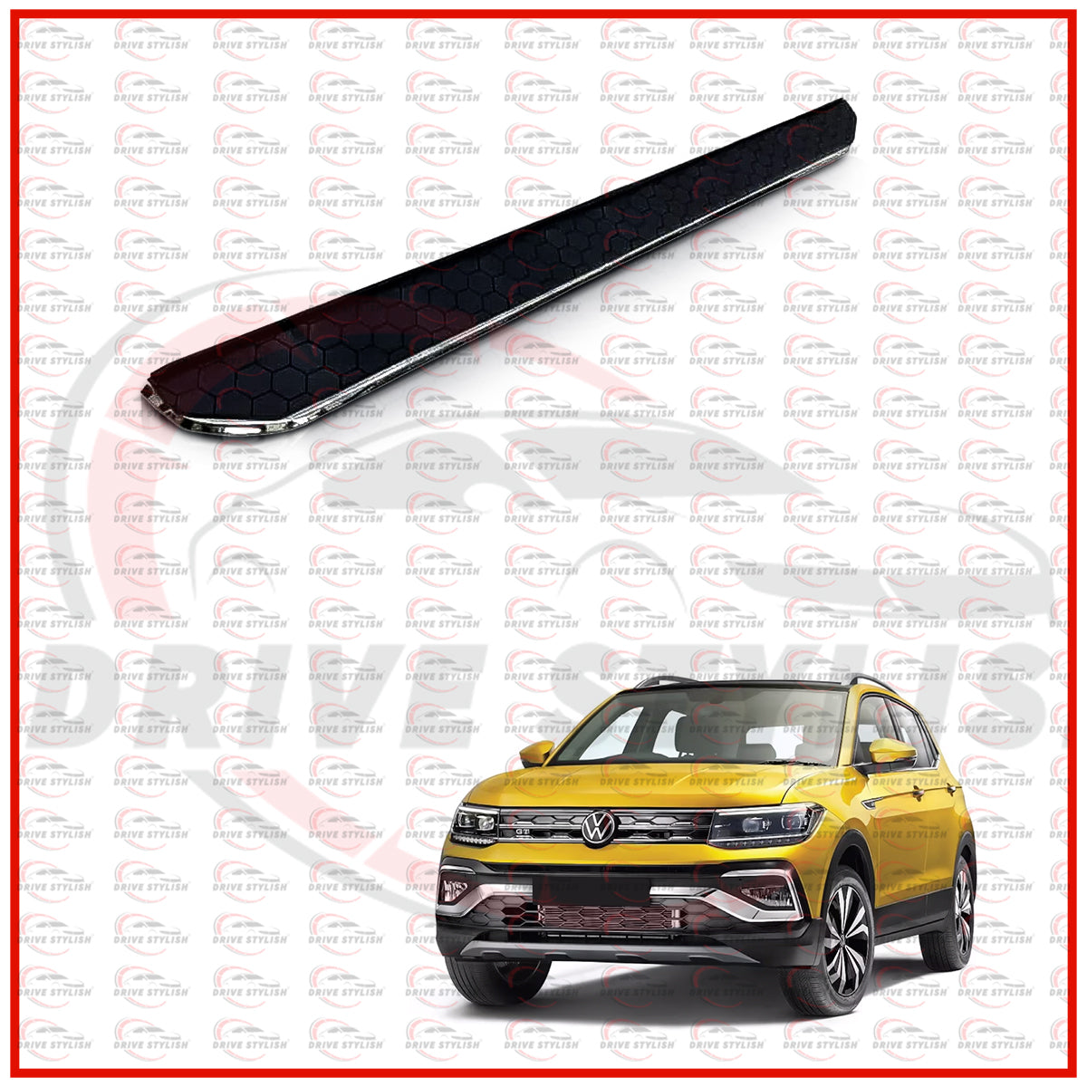 Side Foot Steps For Taigun Soccer Design || Drivestylish