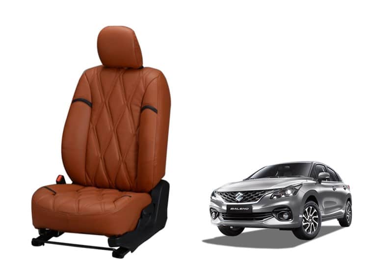 Maruti Suzuki New Baleno Kite Series 3D Custom Nappa Leather Car Seat Covers