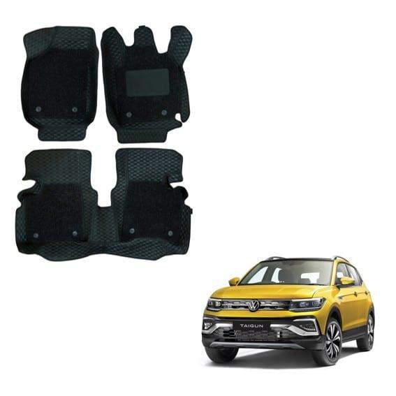 Superior Foot Mats for Volkswagen Taigun - Black Colour