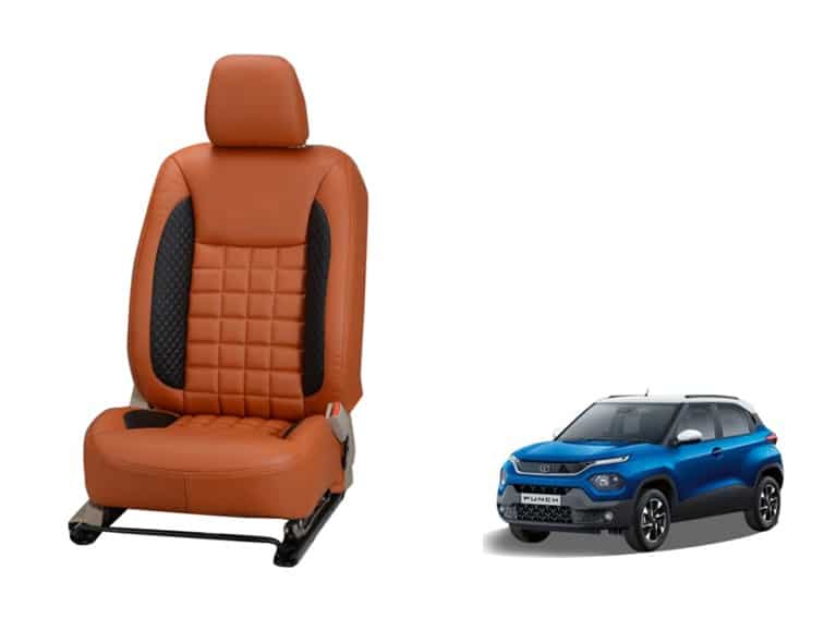 Tata Punch Prism Series 3D Custom Nappa Leather Car Seat Covers