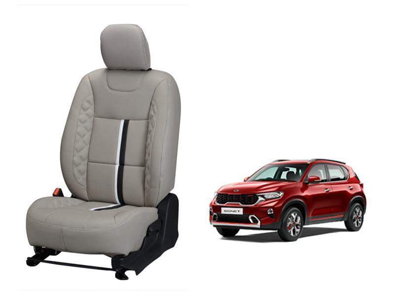 Kia Sonet Nappa Leather Seat Cover - Center Line Design