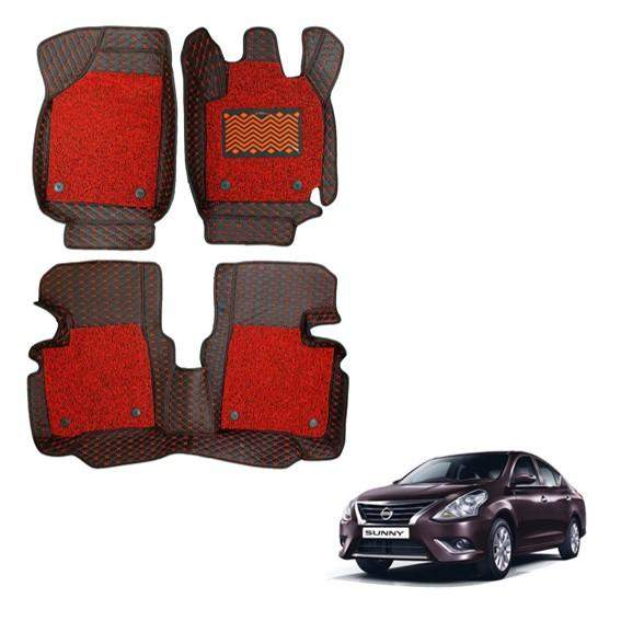 Nissan Sunny Superior 7D Mat Carpet - Red Colour