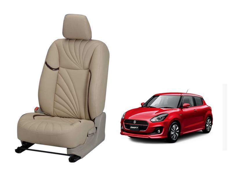 Maruti Suzuki Swift 2018 Dove Series 3D Custom Nappa Leather Car Seat Cover