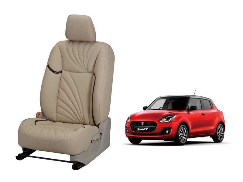 Maruti Suzuki Swift 2020 Dove Series 3D Custom Nappa Leather Car Seat Cover