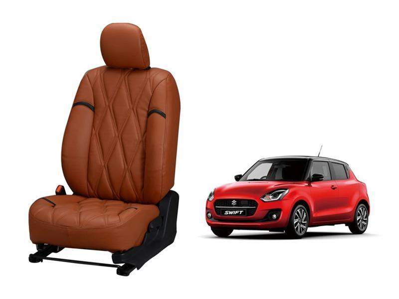 Maruti Suzuki Swift 2020 Kite Series 3D Custom Nappa Leather Car Seat Covers