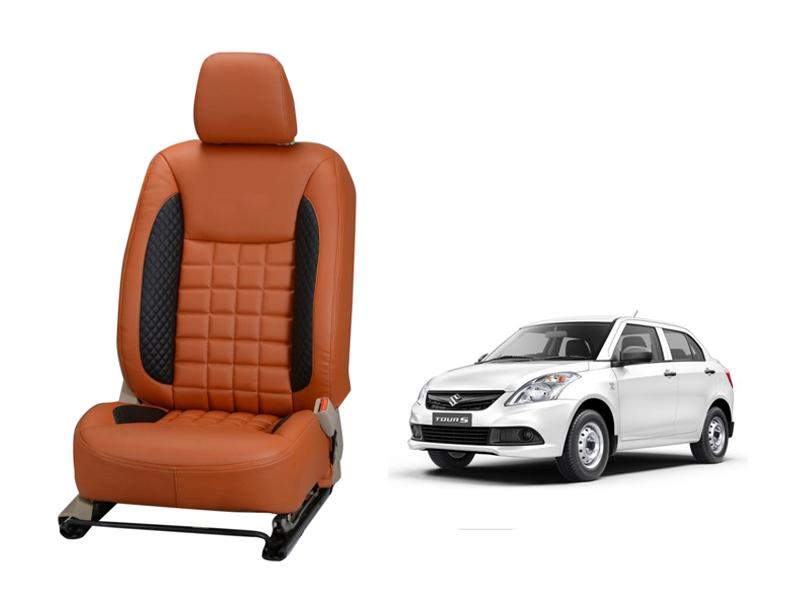 Swift Dzire (2012-2016) Prism Series 3D Custom Nappa Leather Car Seat Covers