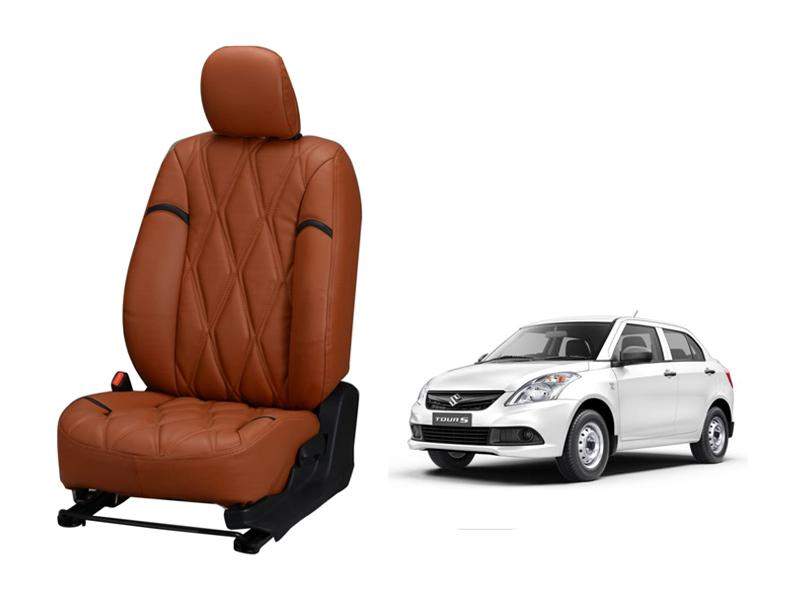 Maruti Suzuki Swift Dzire (2012-2016) Kite Series 3D Custom Nappa Leather Car Seat Covers