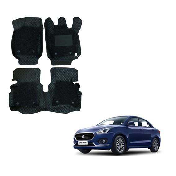 Maruti Suzuki Swift Dzire (2017) Illustrious Foot Mattress - Black Colour