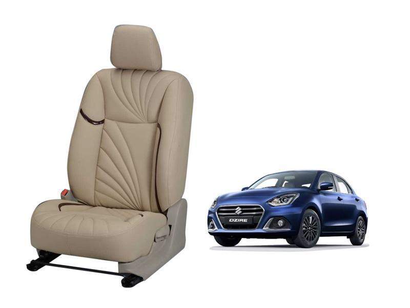 Maruti Suzuki Swift Dzire 2019 Dove Series 3D Custom Nappa Leather Car Seat Cover