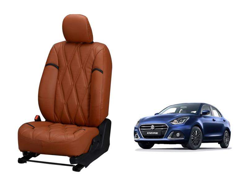 Maruti Suzuki Swift Dzire 2019 Kite Series 3D Custom Nappa Leather Car Seat Covers