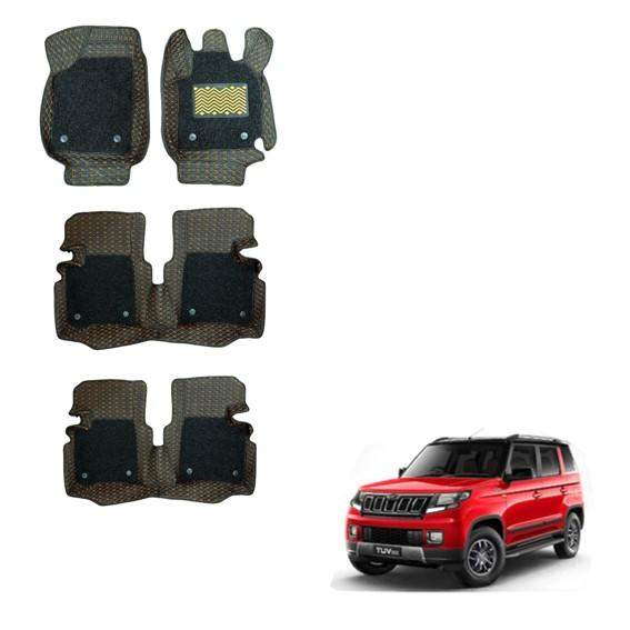 Mahindra TUV 300 Deluxe Floor Mats - Silver/Tan Colour