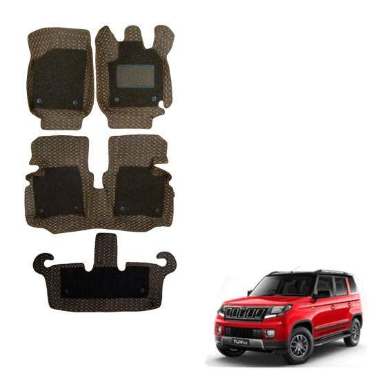 Mahindra TUV 300 Superior 7D Boot Mat - Brown Colour