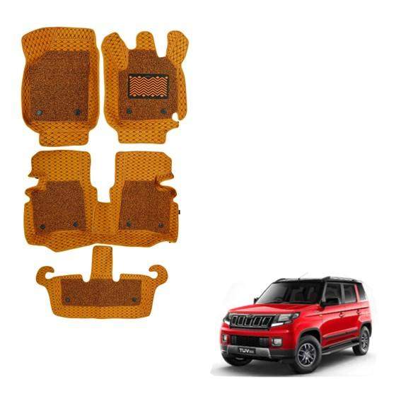 Mahindra TUV 300 Luxurious 7D Mat Carpet - Tan Colour