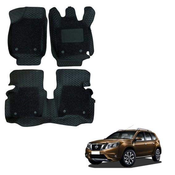 Superior 7D Mats for Nissan Terrano - Black Colour