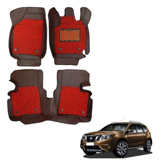 Nissan Terrano Stylish 7D Mat Carpet - Red Colour