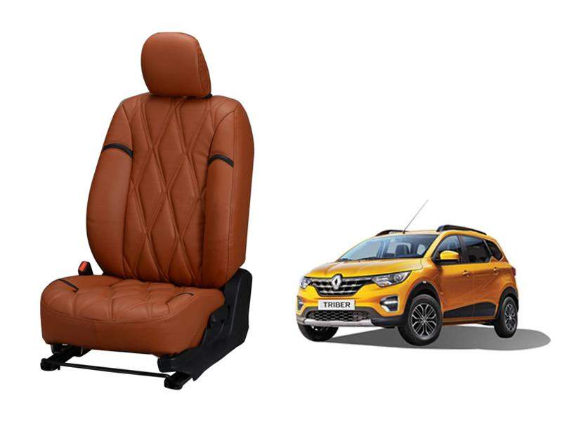 Renault Triber Kite Series 3D Custom Nappa Leather Car Seat Covers