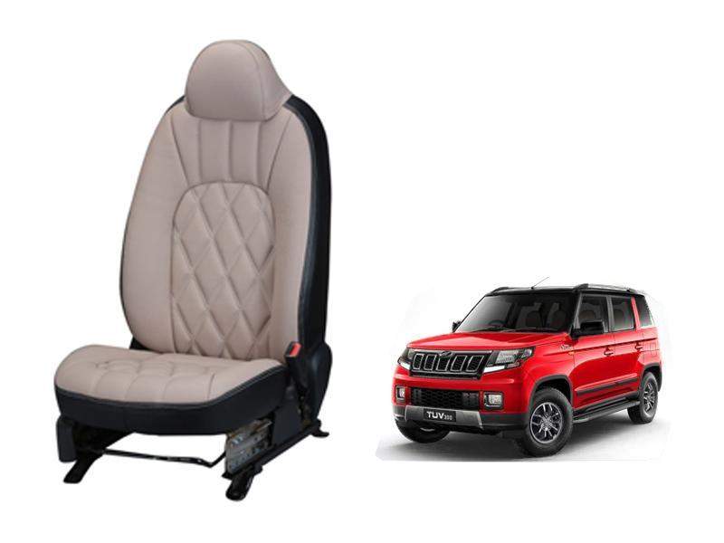 Mahindra Tuv 300 Threading SERIES 3D CUSTOM ART LEATHER CAR SEAT COVERS