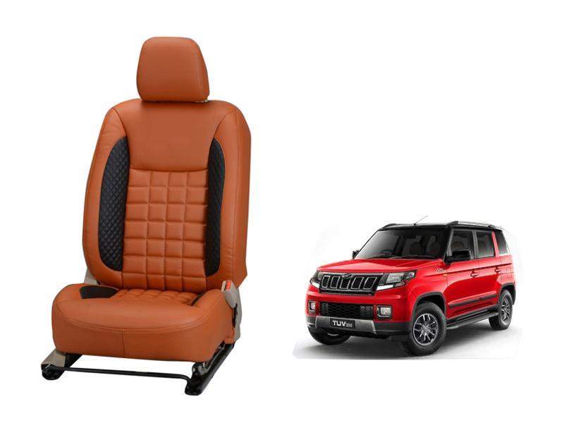 Mahindra Tuv 300 Prism Series 3D Custom Nappa Leather Car Seat Covers