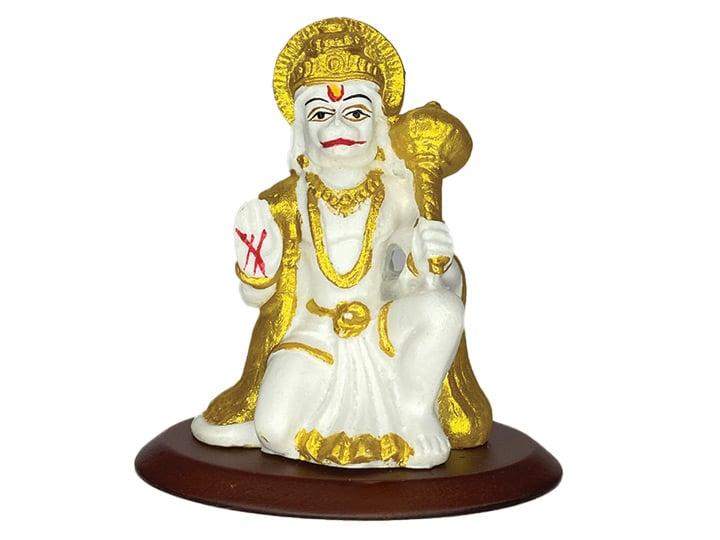 Hanuman Idol Statue (In Blessing Posture) for Car Dashboard