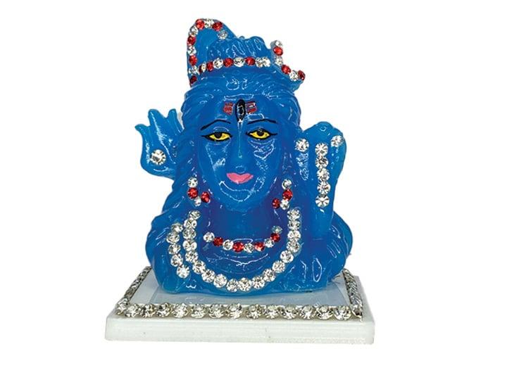 Shiva Idol in Blue Color for Car Dashboard | DriveStylish