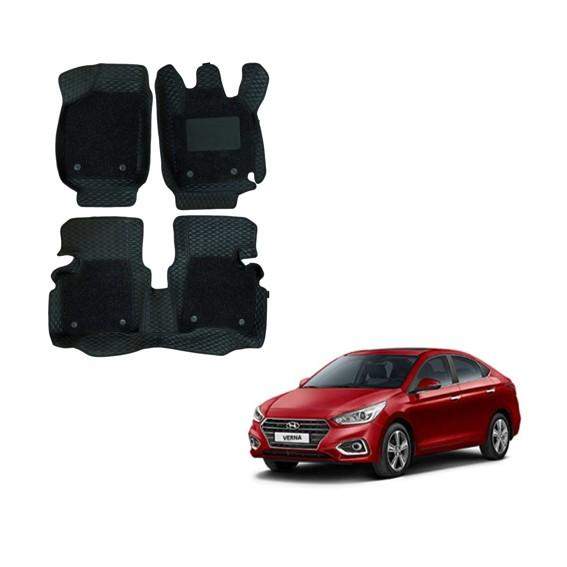 Hyundai Verna (2017) Superior Foot Mattress - Black Colour