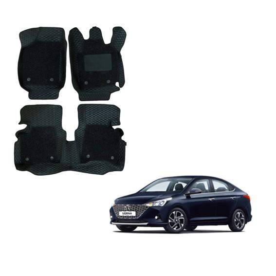 Hyundai Verna (2020) Luxurious Foot Mattress - Black Colour