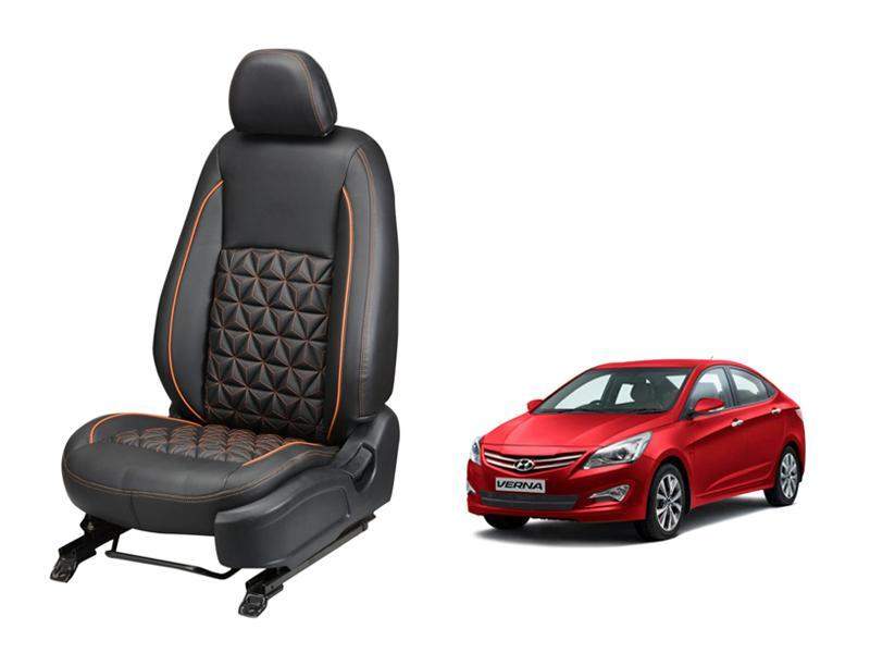 Hyundai Fluidic Verna Diamond Series 3D Custom Nappa Leather Car Seat Covers