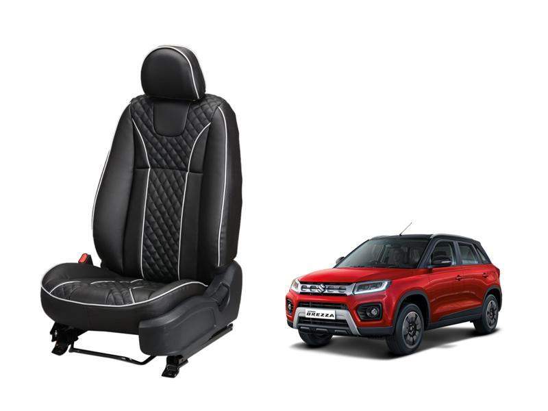 Maruti Vitara Brezza 2020 MOON SERIES 3D CUSTOM ART LEATHER CAR SEAT COVERS