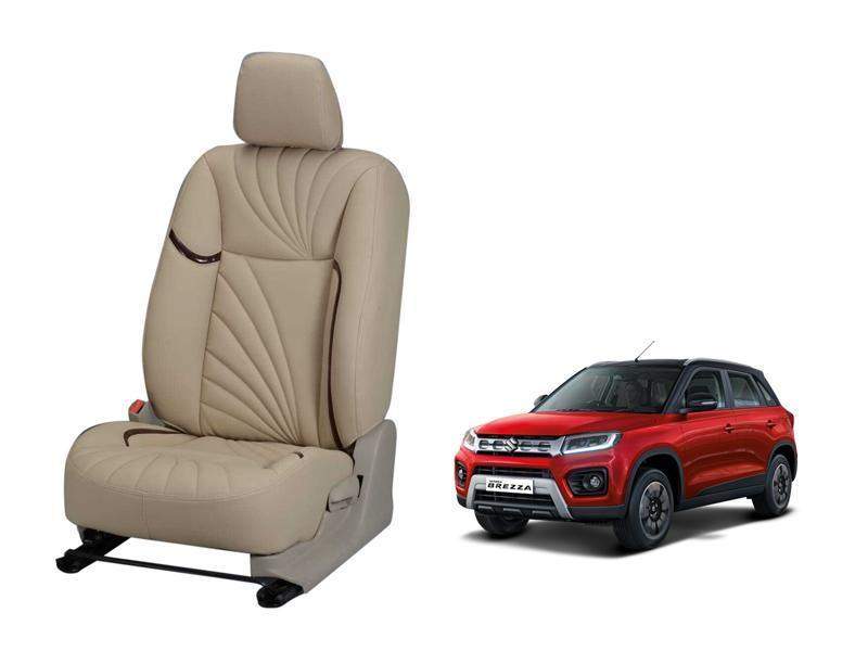 Maruti Suzuki Vitara Brezza 2020 Dove Series 3D Custom Nappa Leather Car Seat Cover