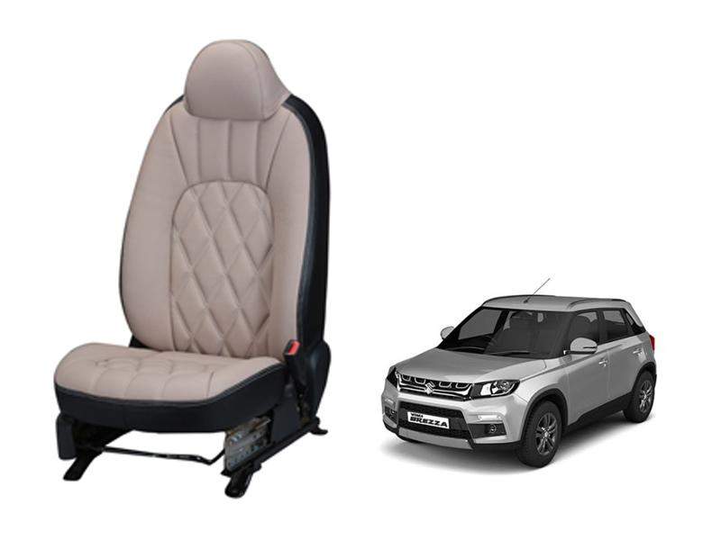 Maruti Suzuki Vitara Brezza Threading SERIES 3D CUSTOM ART LEATHER CAR SEAT COVERS