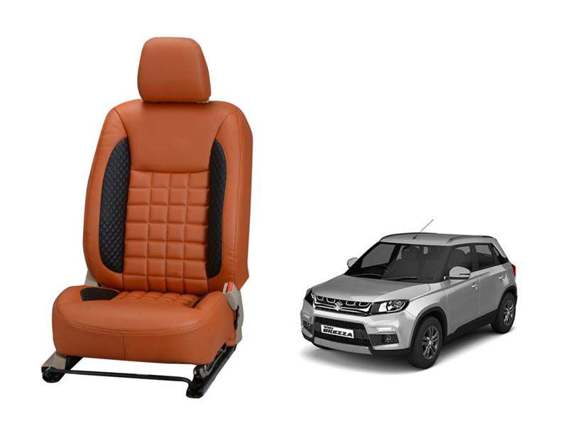 Maruti Suzuki Vitara Brezza Prism Series 3D Custom Nappa Leather Car Seat Covers