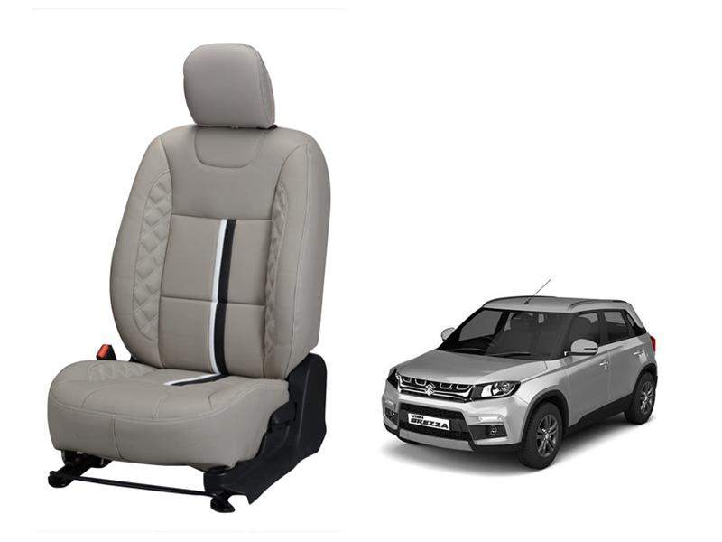 Maruti Suzuki Vitara Brezza Trace Series 3D Custom Nappa Leather Car Seat Covers