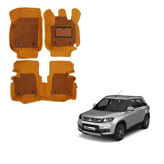 Maruti Suzuki Vitara Brezza Illustrious 7D Mat Carpet - Tan Colour