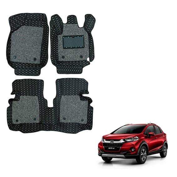 Honda WR-V Luxurious 7D Mats - Black/Grey Colour