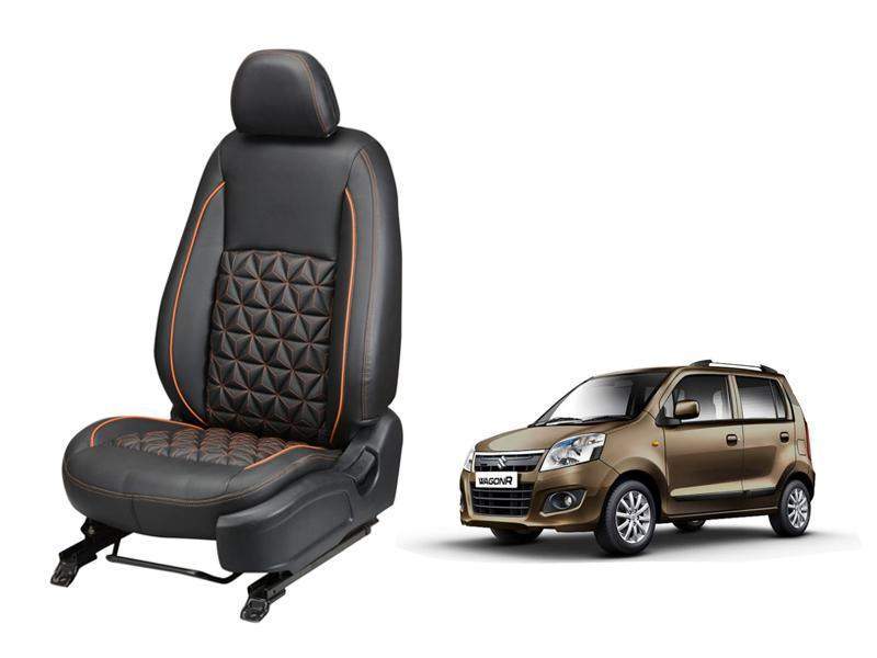 Maruti Suzuki Wagonr(K-Series) Diamond Series 3D Custom Nappa Leather Car Seat Covers