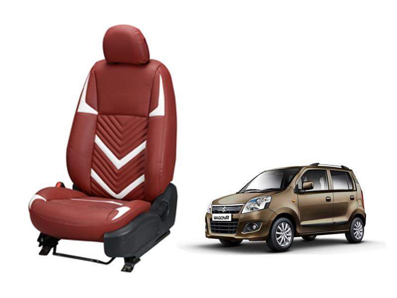 Maruti Suzuki Wagonr (K-Series) Zig Zag SERIES 3D CUSTOM ART LEATHER CAR SEAT COVERS