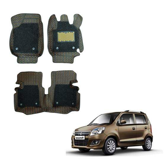 Maruti Suzuki New Wagon R Spacious Floor Mats - Silver/Tan Colour