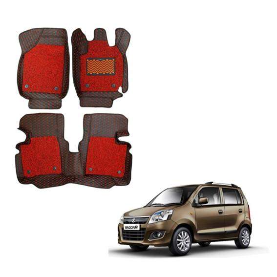 Maruti Suzuki New Wagon R (K-Series) Luxury 7D Mats - Red Colour