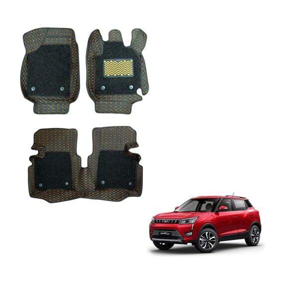 Mahindra XUV 300 Deluxe 7D Boot Mat - Black/Tan Colour