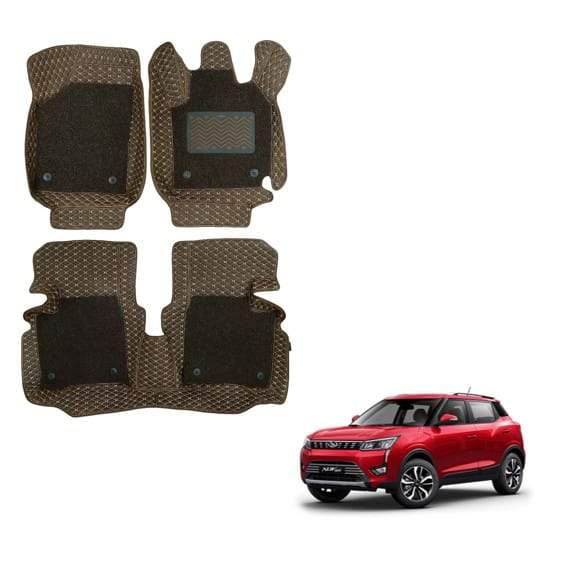 Mahindra XUV 300 Lavish 7D Mat Carpet - Brown Colour