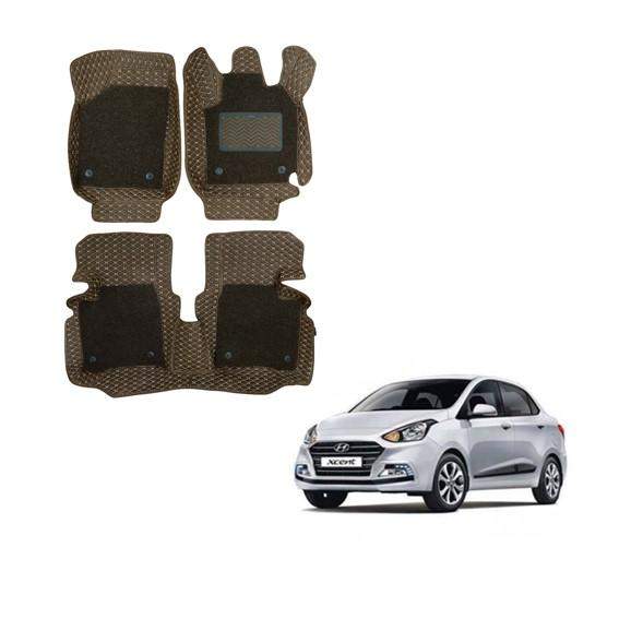 Hyundai Xcent Premium 7D Boot Mat - Brown Colour