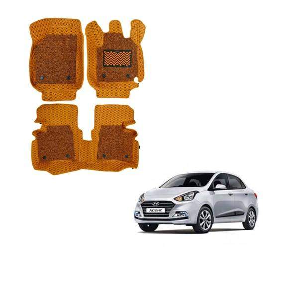 Hyundai Xcent Superior 7D Mat Carpet - Tan Colour