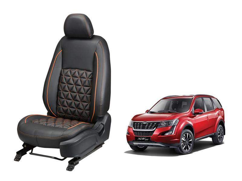 Mahindra Xuv 500 Diamond Series 3D Custom Nappa Leather Car Seat Covers